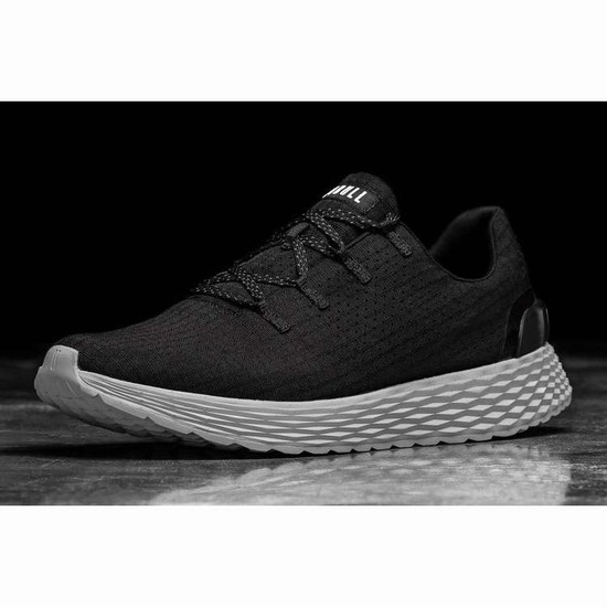 Tenis Para Correr Nobull Black Grey Ripstop Runner Hombre Negros Blancos | MX-76903