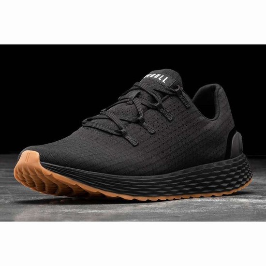 Tenis Para Correr Nobull Black Gum Ripstop Runner Hombre Negros | MX-54813