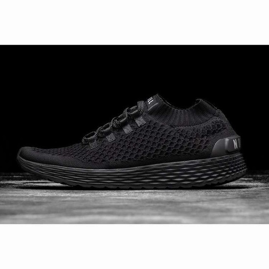 Tenis Para Correr Nobull Black Knit Runner Hombre Negros | MX-86571