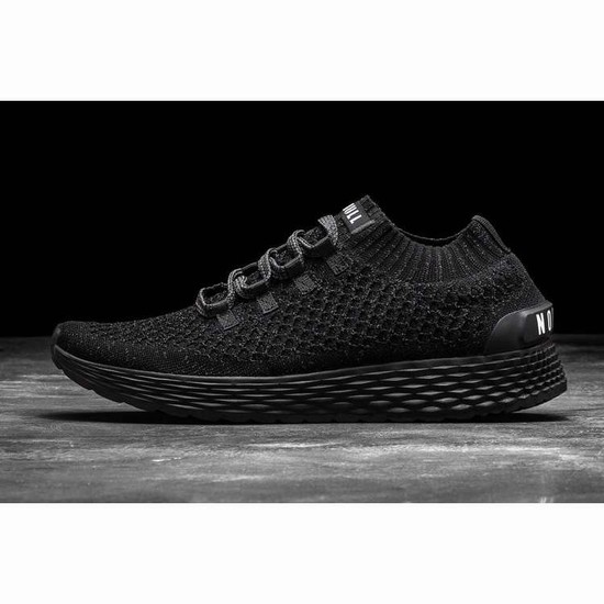 Tenis Para Correr Nobull Black Reflective Knit Runner Hombre Negros | MX-58257