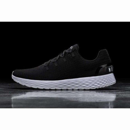 Tenis Para Correr Nobull Black White Ripstop Runner Hombre Negros Blancos | MX-68642