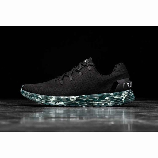 Tenis Para Correr Nobull Black Wild Tide Ripstop Runner Hombre Negros Verdes | MX-26300
