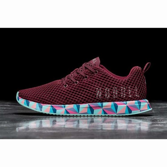 Tenis Para Correr Nobull Cabernet Prism Mesh Runner Mujer Vino | MX-14529