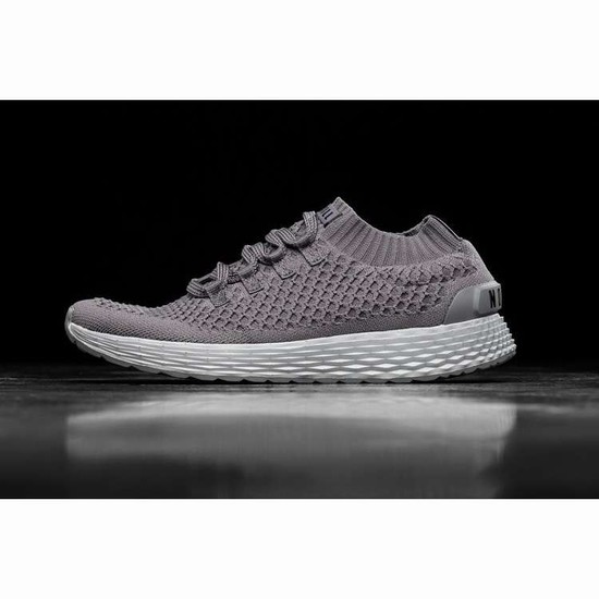 Tenis Para Correr Nobull Dark Grey Reflective Knit Runner Hombre Grises | MX-45395
