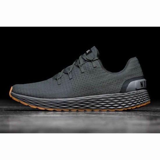 Tenis Para Correr Nobull Dark Grey Ripstop Runner Mujer Negros | MX-54173