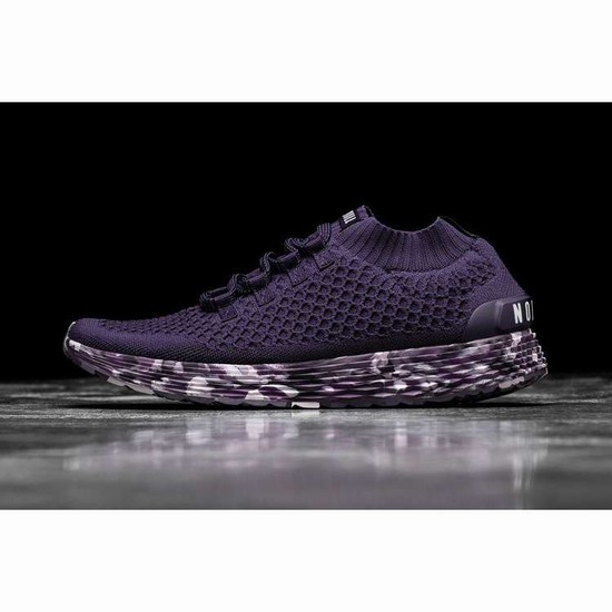 Tenis Para Correr Nobull Dark Purple Wild Wisteria Knit Runner Mujer Morados | MX-57307