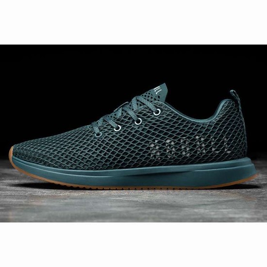 Tenis Para Correr Nobull Deep Teal Mesh Runner Hombre Azules | MX-50910