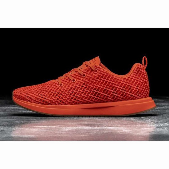 Tenis Para Correr Nobull Flame Mesh Runner Hombre Naranjas | MX-57922