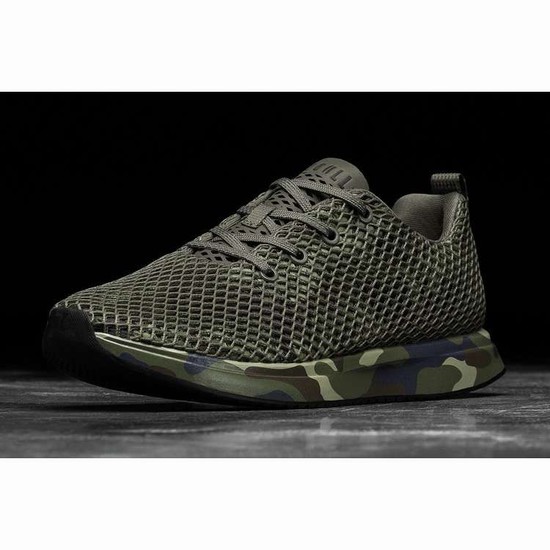 Tenis Para Correr Nobull Forest Camo Mesh Runner Hombre Verdes | MX-37452