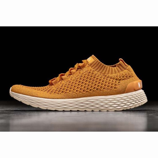 Tenis Para Correr Nobull Golden Knit Runner Hombre Amarillos | MX-68068