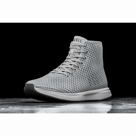 Tenis Para Correr Nobull High-top Arctic Mesh Runner Hombre Blancos | MX-66118
