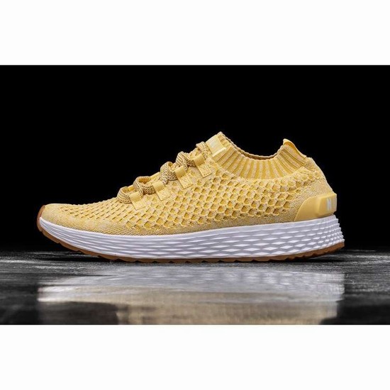 Tenis Para Correr Nobull Honey Knit Runner Hombre Amarillos | MX-91848