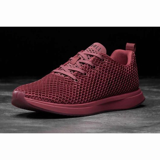 Tenis Para Correr Nobull Maroon Mesh Runner Hombre Rojos | MX-59971
