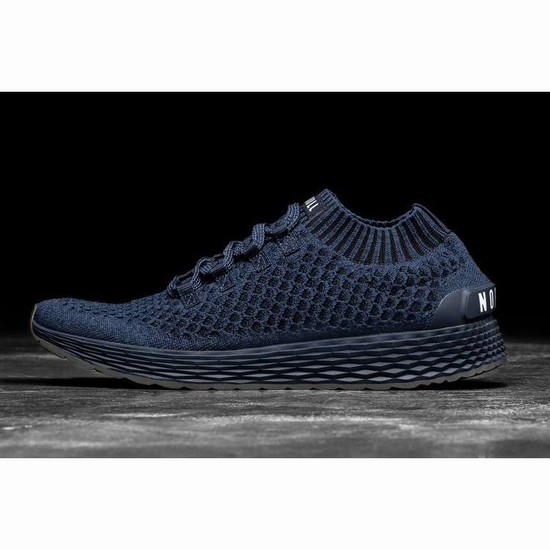 Tenis Para Correr Nobull Midnight Navy Knit Runner Mujer Azul Marino | MX-44801