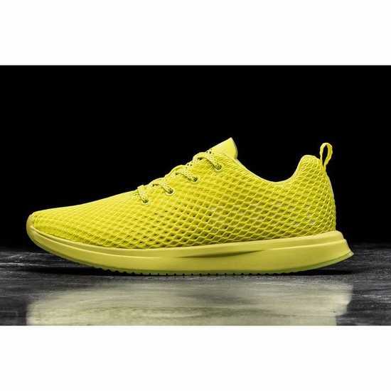Tenis Para Correr Nobull Neon Lime Mesh Runner Hombre Amarillos | MX-57117