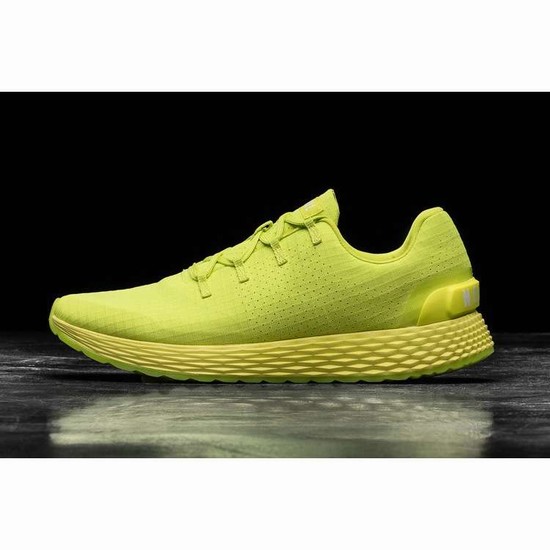 Tenis Para Correr Nobull Neon Lime Ripstop Runner Mujer Verdes | MX-16531