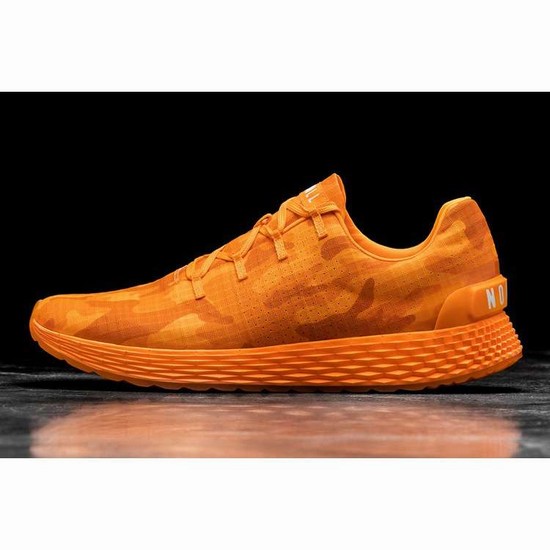Tenis Para Correr Nobull Neon Orange Camo Ripstop Runner Mujer Naranjas | MX-32961