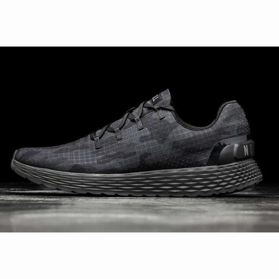 Tenis Para Correr Nobull Night Camo Ripstop Runner Hombre Negros | MX-16146