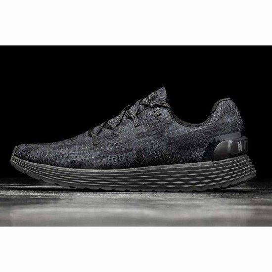 Tenis Para Correr Nobull Night Camo Ripstop Runner Mujer Negros | MX-68208