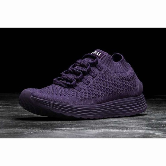 Tenis Para Correr Nobull Plum Reflective Knit Runner Mujer Morados | MX-35930