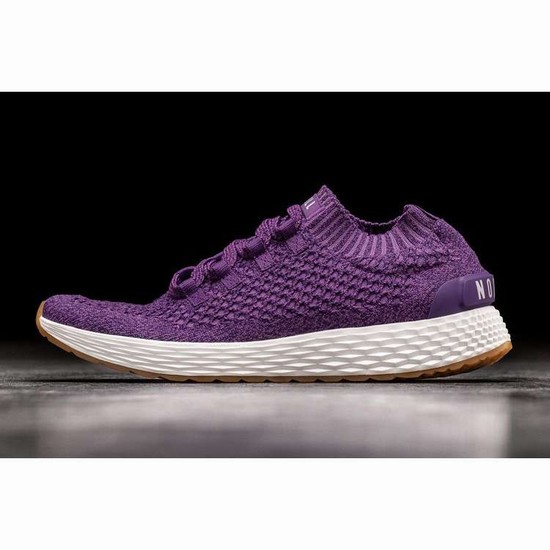 Tenis Para Correr Nobull Royal Knit Runner Hombre Morados | MX-59512