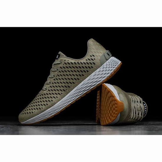 Tenis Para Correr Nobull Sage Cuero Runner Mujer Verdes | MX-34491