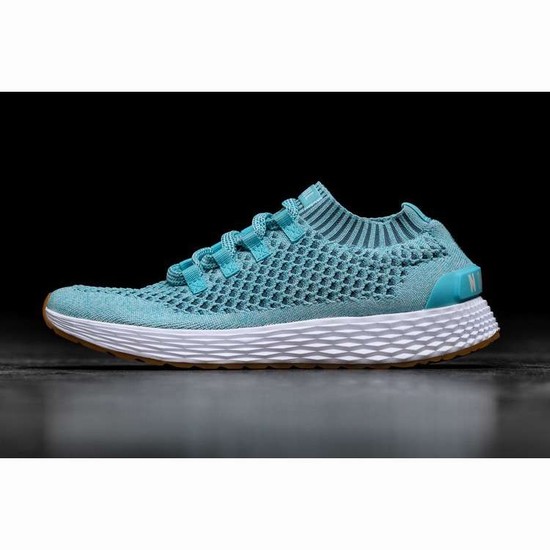 Tenis Para Correr Nobull Topaz Knit Runner Hombre Azules Blancos | MX-46271