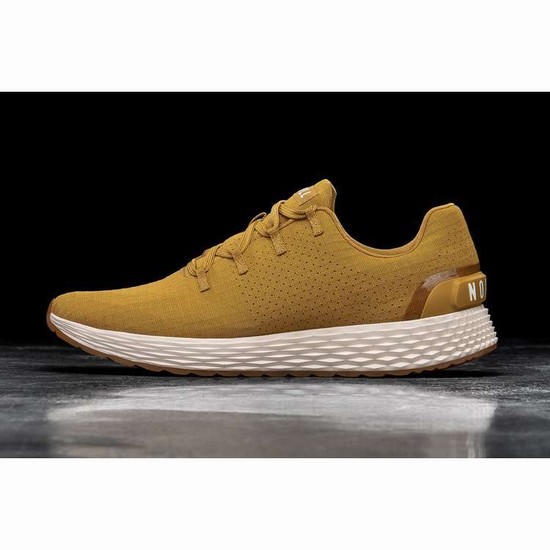 Tenis Para Correr Nobull Wheat Ripstop Runner Mujer Amarillos | MX-37391