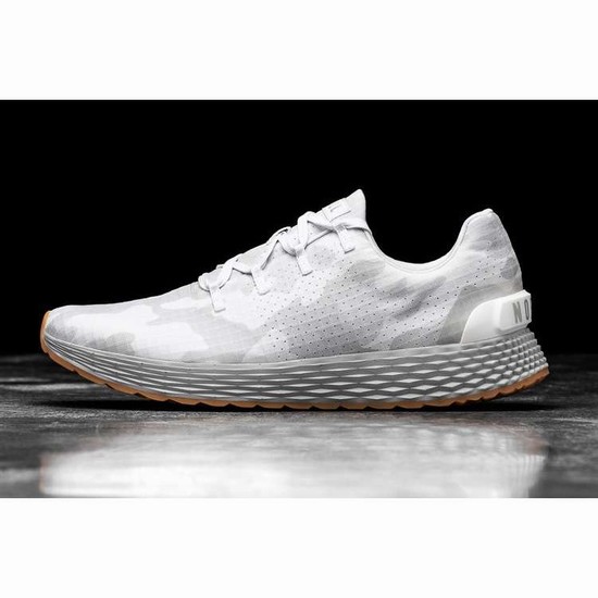 Tenis Para Correr Nobull White Camo Ripstop Runner Hombre Blancos | MX-89263
