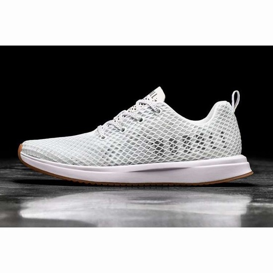 Tenis Para Correr Nobull White Mesh Runner Mujer Blancos | MX-11601
