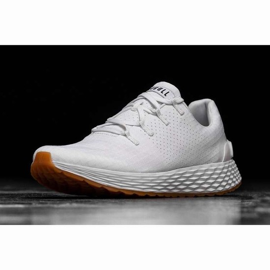 Tenis Para Correr Nobull White Ripstop Runner Mujer Blancos | MX-79537