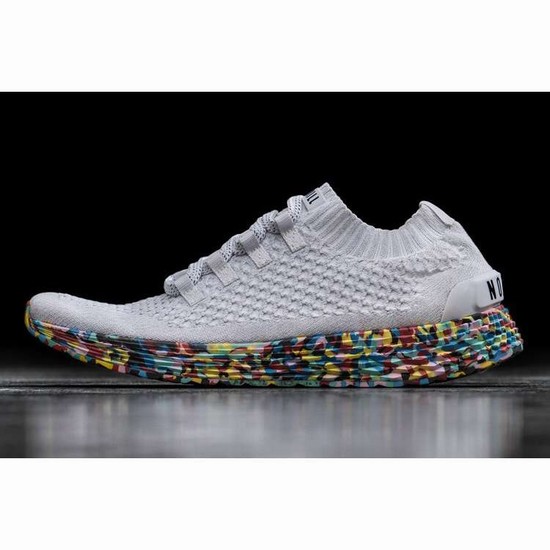Tenis Para Correr Nobull White Wild Knit Runner Mujer Blancos Multicolor | MX-27924