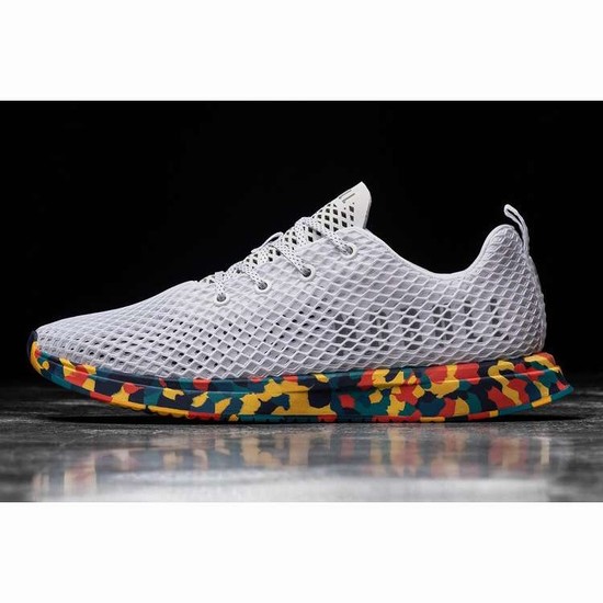 Tenis Para Correr Nobull White Wild Marigold Mesh Runner Hombre Blancos Multicolor | MX-99837